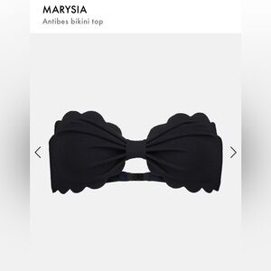 Marysia Black Scallop Top